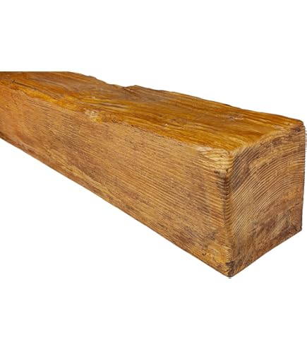 DECO WOOD Plafondbalk ED104 van polyurethaan, 2 m lengte, PU-balk houtlook ( wit - 17 x 19 cm) wandbalken hardschuim plafondbekleding