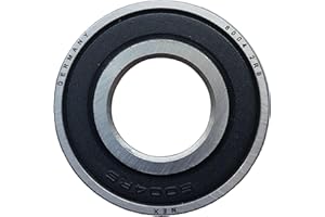 NEX SOLUTIONS GROUP NEX 6004 2rs 1uds Rodamiento de Bolas 20x42x12mm Doble Junta de Goma y Acero Cromado, 6004-2rs Rodamiento de Bolas Sellado