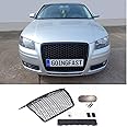 Compatible with A3 8P 8PA Badgeless Mesh Grill Debadged Front Grill Emblemholder