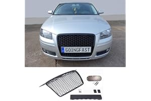 GOINGFAST Parrilla Rejilla Sport Panal de Abeja Compatible con A3 8P Prefacelift 05-08