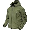 MAGCOMSEN Men's Jacket Winter Fleece Jackets Windproof Work Military Tactical Hoodie Zipper Pockets