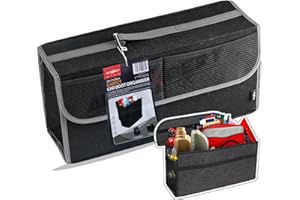 OEMASSIVE Car Design Kofferraumtasche Organizer Autotasch,Auto Kofferraum Organizer,Autotasche Kofferraumtasche Filztasche Klein mit Klett Fixierung,Auto Kofferraum Toolbag Aufbewahrungstasche-50x15.5x25cm