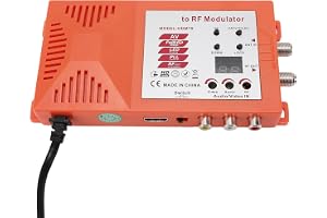 HD-multimediagränssnitt Till RF-modulator, 1080P AV Till RF Koaxialomvandlare Stöd PAL NTSC-formatutgång, Audio Video TV Converter för Hemmet (EU)