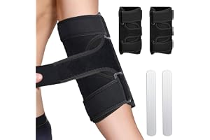flintronic 2 stycken justerbara armbågsband med kardborreband och sidostabilisatorer, bandage armbågar för smärtlindring vid