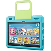 Kindgerechte Hülle von Amazon für das Fire HD 10-Tablet, aquamarin │ Für Kinder von 3–7 Jahren | Nur kompatibel mit Tablets d