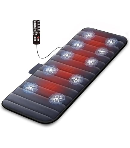 snailax massage mat with 10 vibrating motors Snailax Massage Mat, Memory Foam-10 Motors with Heat-363M