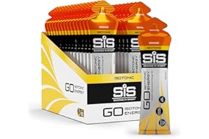 Science In Sport GO Isotonic Energy Gels, Running Gels with 22 g Carbohydrates, Low Sugar, Orange Flavour, 60 ml Per Serving (30 Pack)