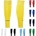 LION SPORTSWEAR Football Sock Sleeves To Accompany Grip Socks - Fits Over Calf/Shin Pads - Variety Of Colors To Match Your Team Kit