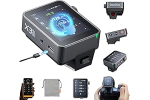 Godox X3Pro N TTL Trigger flash wireless per fotocamera Nikon, touchscreen a colori da 6,1 cm, batteria integrata agli ioni di litio da 2930 mAh, wireless 2.4 G con modalità multiple, supporto app
