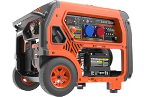 GENERGY Generador profesional de gasolina Formigal 8,8 kVA 7000 W 400 V/6500 W 230 V E-START - AVR/SVR Profi Electricidad, depósito de 28 litros, 70 dB – 77 dB 7 m LpA (Formigal 7 kW 400 V)