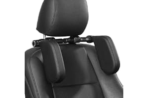 Voiture Oreillers, HommyFine Repose Tête Voiture, Oreillers de Cou Appuie Tête de Siège Auto pour Repos Cervical Oreiller Réglable de Voiture, Ideal pour dormir en Voiture Voyage