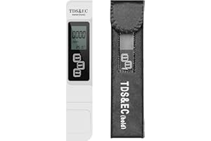 RAYSHA TDS Meter Digital Water Tester, Water Temperature Thermometer for Legionella Testing, 2% Reading Accuracy, Aquarium PPM Water Quality Tester Drinking Ideal for Drinking Water, and Pools Hydroponics