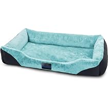 Hundebett Mit Hohem Rand – Waschbar In 5 Größen (bis 80x120cm), Für Kleine Bis Große Hunde, Farbe Beige