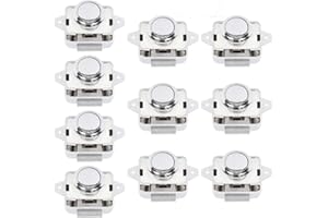 LESOLEIL Cerradura para Puerta de Armario - Botones de Presión para Puerta de Armario de coche para Coche de Caravana de Motor de Caravana Yacht Ship 10 Piezas