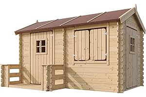 Timbela M503 Cabane Enfant Extérieur 2.63m2 - Maison de Jardin en Bois 178x241xH151cm