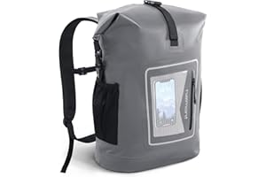 Haimont Waterproof Backpack Dry Bag Floating Roll Top Dry Sack Durable Backpack with Padded for Kayaking, Surfing, Rafting, Fishing, 30L