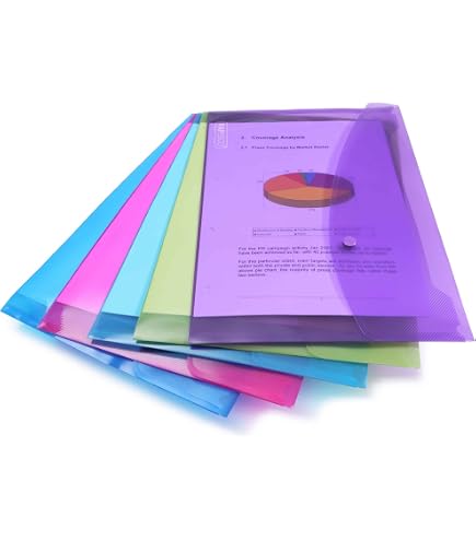 Dohe 90602 Ordner – Durchsichtig, A4, Mit Spanngummi, Flach & Praktisch