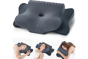 FAIORD Nackenkissen Kopfkissen, Memory Foam Kissen Ergonomisches Kopfkissen, Nackenstützkissen für Seitenschläfer, Rücken und Bauchschläfer