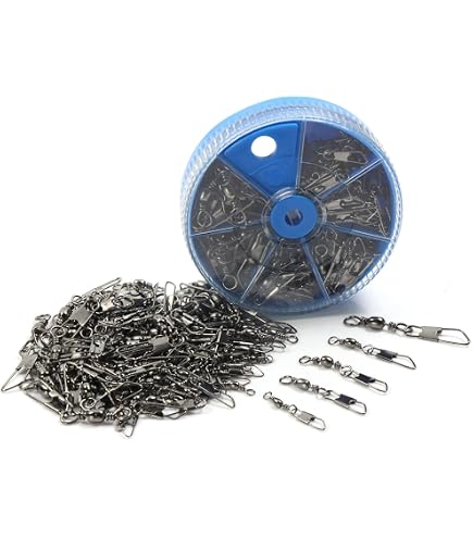 Girelle con cuscinetto e anelli saldati pesca traina, siluro, carpa