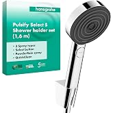 hansgrohe Pulsify Select S duş seti, hortumlu ve tutuculu duş başlığı, 3 p&uuml;sk&uuml;rtme t&uuml;r&uuml;ne sahip duş başlığı, krom