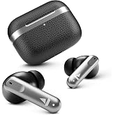 boAt Airdopes 111v2, Leather Finish, 4Mics ENx, 50H Battery, 13mm Drivers, Dual Pair,Stream Ad Free Music via App Support, Bl