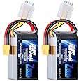 Zeee 4S Lipo Battery 1500mAh 14.8V 120C RC Battery with XT60 Plug for FPV Drone Quadcopter Helicopter Airplane RC Boat RC Car RC Models (2 Pack)