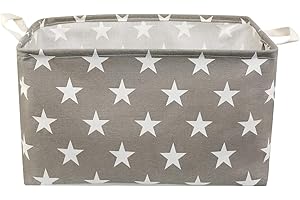 Ballery Cestas de Almacenamiento, Cestas de Tela Plegable Caja de Almacenamiento de Tela con Asas Contenedor de Almacenamiento para Hogar Oficina Estanterías Armarios Ropa Juguetes y mas