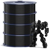 SUNLU 4kg PETG Filament Pack, 1kg per Spool, 4 Rolls, Black*4 | 4 Pack, Unsurpassed Durability and Flexibility, High Strength