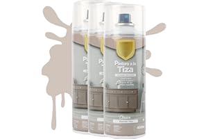H HANSEL HOME Pintura Spray a la Tiza Acabado Ultra Mate - Marrón Tiza 400ml x 3