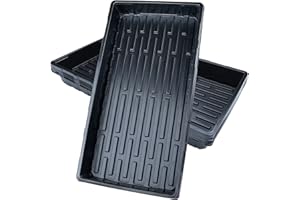 Shorant Pflanzwanne 5 Stücke Pflanzschalen Anzuchtplatte 54x28cm Anzuchtschale Groß Anzuchtschalen Ohne Löcher Anzuchtschale Stabile Flache Schalen für Pflanzen Anzuchten Samen Stecklinge Bonsai