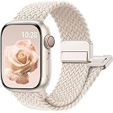 EWEC Apple Watch Uyumlu Manyetik Tokalı &Ouml;rg&uuml; Kordon - 49mm/46mm/45mm/44mm/42mm/41mm/40mm/38mm Uyumlu - Apple Watch SE &amp; Ultra