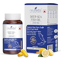 Neuherbs Deep Sea Omega 3 Fish Oil - Omega 3 Supplement Triple Strength 2500 Mg (Essential Fatty Acid Combination of…