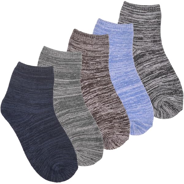 5 Paires Chaussettes Laine Mérinos SSKHE - Unisexe - Taille 35-42 - Chaudes Et Respirantes - Multicolores
