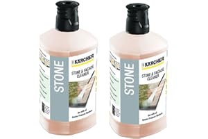 Kärcher Lot de 2 bouteilles de détergent pour nettoyeur haute pression 3 en 1 K2 K4 K5 K7 1 l