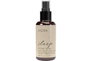 KAIZEN Spray Cuscino per Dormire, 100ml - Profumo Cuscino Relax per Sonno Profondo - Spray per Dormire Profumo Delicato e Naturale (Lavanda e Camomilla)