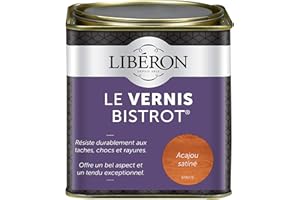 LIBÉRON LIBERON Vernis bistrot pour meubles et objets, Acajou, 0,5L