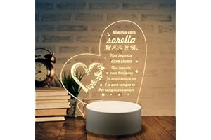 PRSTENLY, Acrilica Lampada Idee Regali Per Sorella, Compleanno Natale, Donna, Laurea