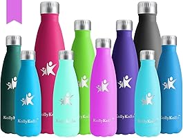 KollyKolla Bottiglia Acqua in Acciaio Inox - 350/500/650/750ml, Senza BPA, Borraccia Termica Isolamento Sottovuoto a...