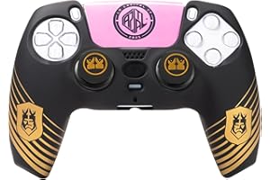 BLADE – Kings League Combo Pack Mando PS5, Carcasa Rígida + Grips + 12 Sticker Touchpad para DualSense, PS5 Licencia Oficial, Personalización Equipos