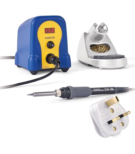 thumbnail image 2 of Hakko FX888DX-010BY Digital Soldering Station – Blue/Yellow, With Rotary Encoder, 70W 2 of 5