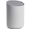 Kazai.® Small Waste Bin 'Tove' - Exclusive Mini Design Bin from Berlin | For Bathroom, Kitchen & Desk | 2L Capacity, Non-slip, Inner Bucket | Light grey, Dark grey