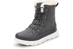 DREAM PAIRS Womens Winter Boots Cozy Faux Fur Anti-Slip Snow Boots Lace Up Comfort Stylish Ankle Booties for Cold Weather City Walk