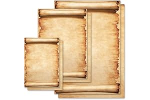 50 fogli di carta da lettera decorati Antico & Storia PERGAMENA DIN A5 - Paper-Media