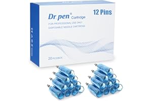 BESTAUTY 20 sztuk wkładów Dr. pen M8S – 12 pinów do blizn potrądzikowych, wgłębień, blizn i pasków – autentyczne wkłady zamienne do Dr. pen Ultima M8S/A8S/A9/A11