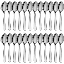 Cuillères à Café Petites En Acier Inoxydable 24 Pièces 11 Cm - Lavables Au Lave-Vaisselle
