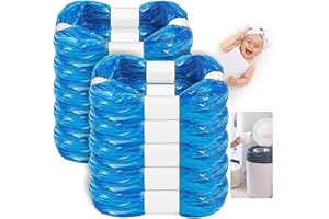 YSWOVUO 10 Recambios Contenedor de Pañales, Bolsa de Relleno para Papelera Pañales Bebe Compatible con Angelcare et Tommee Tippee et Litter Locker II Recambios
