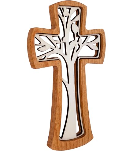 Croix De Camargue En Fonte Vieillie - 15cm - Plaque Murale Déco - Style Rustique