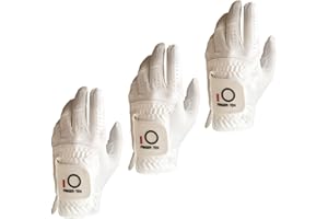 FINGER TEN Guanto da Golf 3 Pezzi Uomo Guanti da Golf per Golfisti destrimani