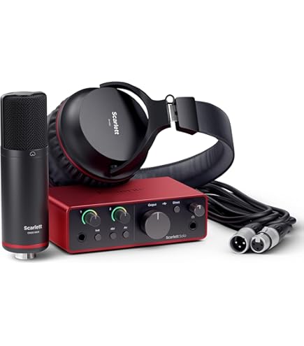 Focusrite Scarlett 2i2 Studio 4th Gen USB Audio Interface Bundle