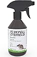 RepellShield - Anti Mäusespray als Tierabwehspray zum Mäuse vertreiben, Als Alternative zu Mäuseködern mit Pfefferminzöl, Anti Mäuse Spray ideal als milde Mäuseabwehr, Mäuse Weg, Maus Garten 250ml
